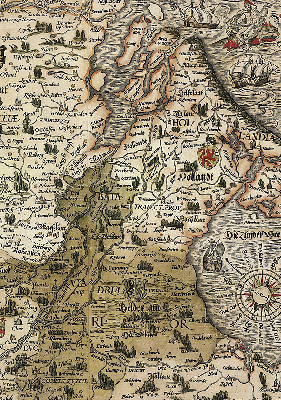 Caspar Vopelius: Rheinkarte von 1555 Caspar Vopelius: Rheinkarte von 1555