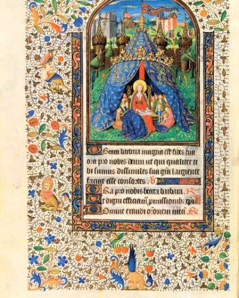 St. Barbara, Hl. Barbara, Die heilige Barbara, Saint Barbara, Heures du Duc Louis XII, Stundenbuch des Heiligen Ludwigs, Hours, book of hours of Louis XII, Savoyen, Mitte 15. Jh., mid 15th century, Paris, Bibliothèque nationale