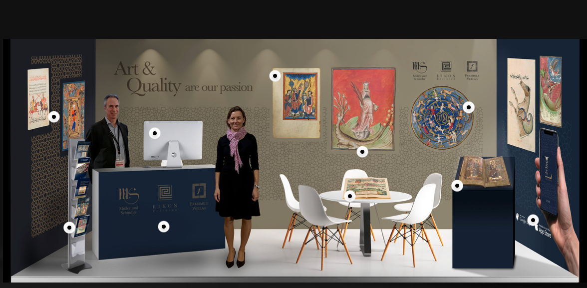 virtueller Messestand während der Frankfurter Buchmesse